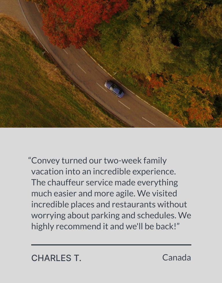 Convey Transporting Excellence. Transport services from Portugal. Excellence Chauffeured Journeys.